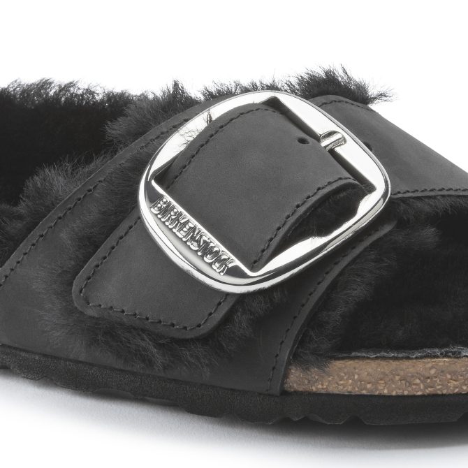 Madrid Big Buckle Shearling Oiled Leather - Image 8