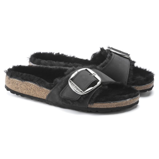 Madrid Big Buckle Shearling Oiled Leather - Image 6