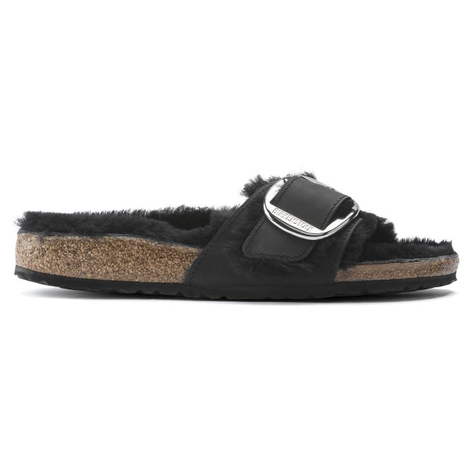 Madrid Big Buckle Shearling Oiled Leather - Image 7