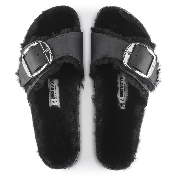 Madrid Big Buckle Shearling Oiled Leather - Image 5