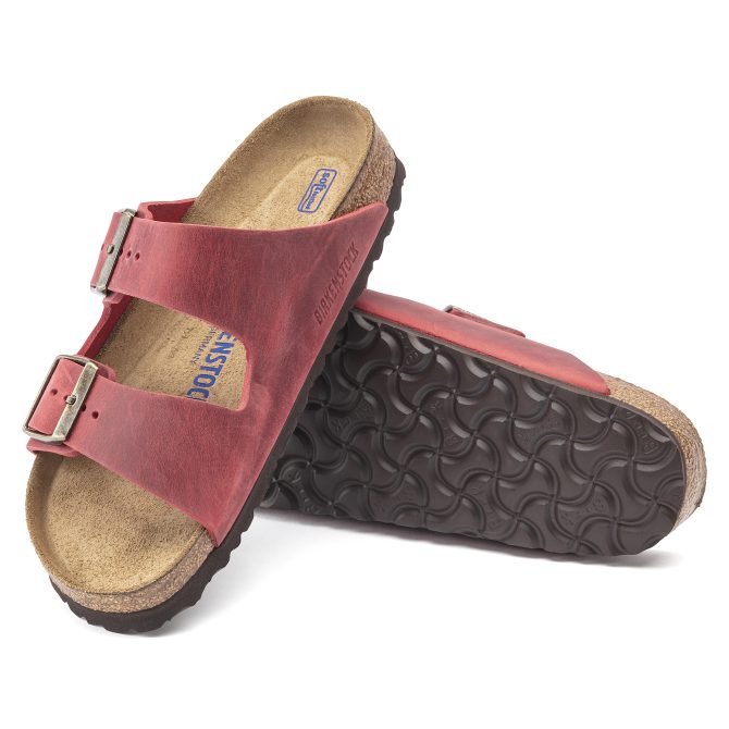 Arizona Soft Footbed Oiled Leather Fire Red - Image 5