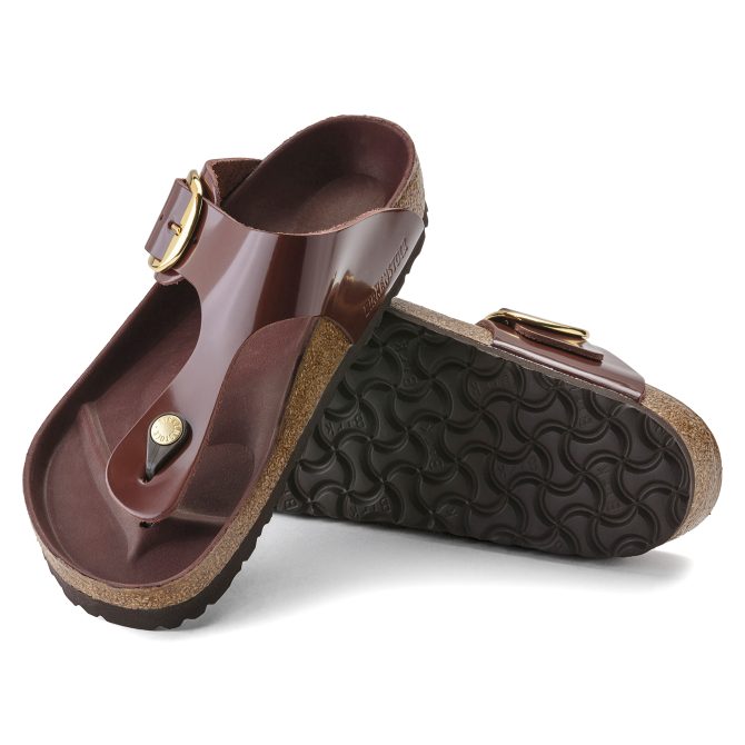 Gizeh Big Buckle Natural Leather Patent - Image 4