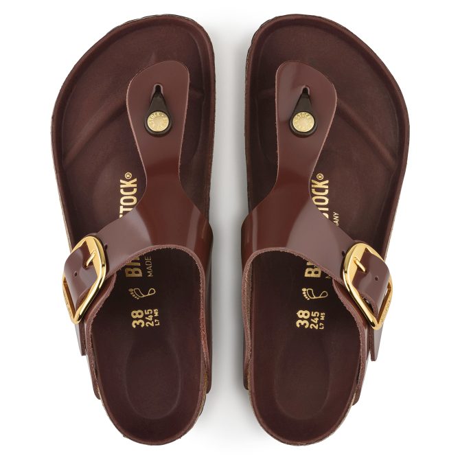 Gizeh Big Buckle Natural Leather Patent - Image 5