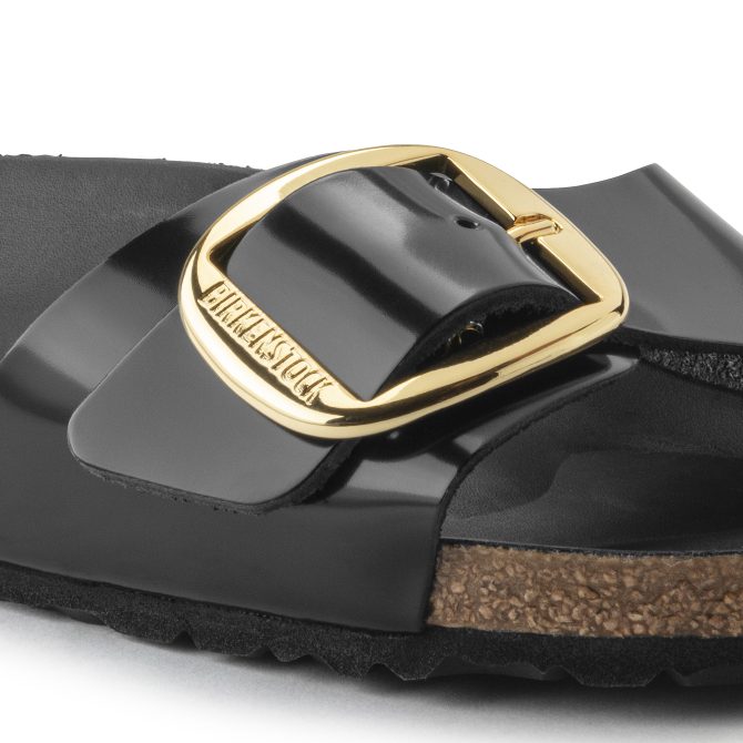 Madrid Big Buckle Natural Leather Patent - Image 8