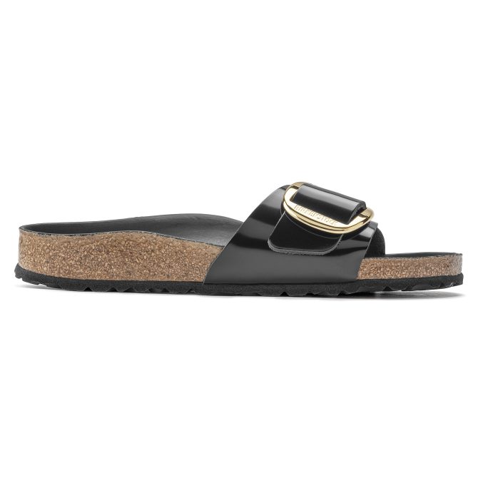 Madrid Big Buckle Natural Leather Patent - Image 7