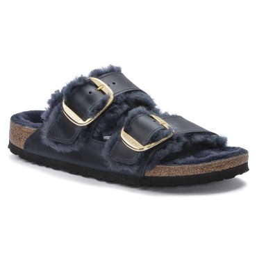 Arizona Big Buckle Shearling Oiled Leather
