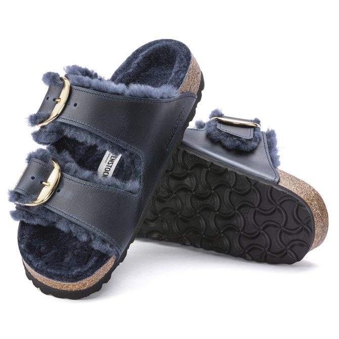 Arizona Big Buckle Shearling Oiled Leather - Image 4