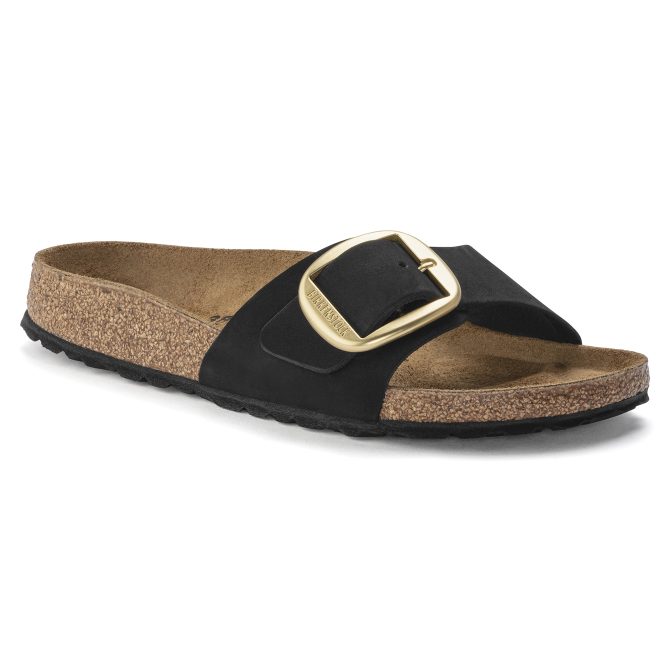 Madrid Big Buckle Nubuck Leather
