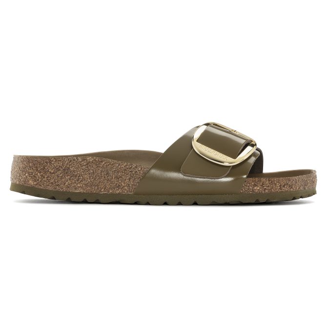 Madrid Big Buckle Natural Leather Patent - Image 7