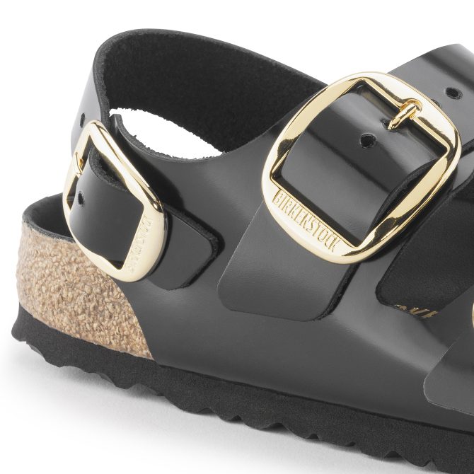 Milano Big Buckle Natural Leather Patent - Image 8