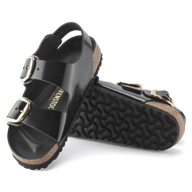 Milano Big Buckle Natural Leather Patent - Image 4