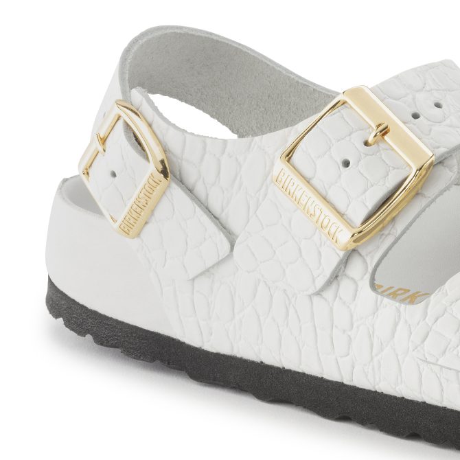 Milano Rivet Logo Embossed Natural Leather - Image 8