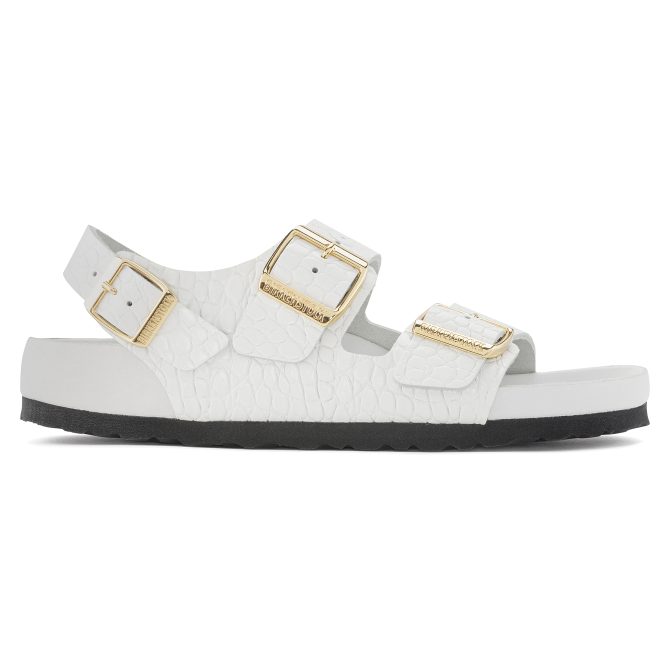 Milano Rivet Logo Embossed Natural Leather - Image 7