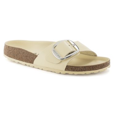 Madrid Big Buckle Natural Leather Patent