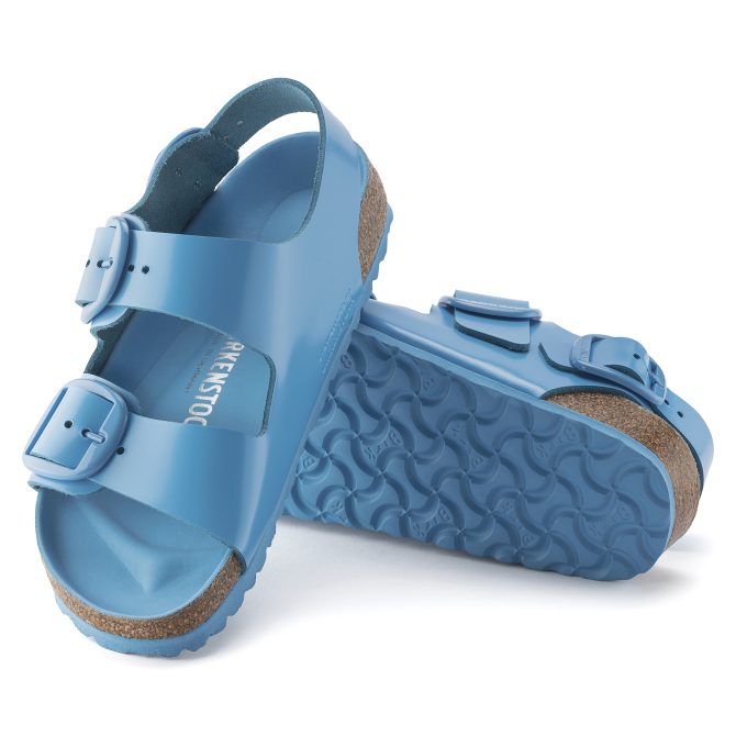 Milano Big Buckle Natural Leather Patent - Image 4