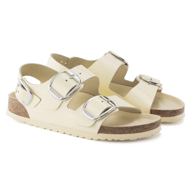 Milano Big Buckle Natural Leather Patent - Image 6