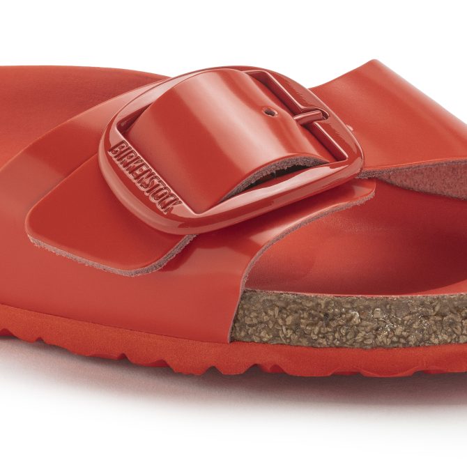 Madrid Big Buckle Natural Leather Patent - Image 8