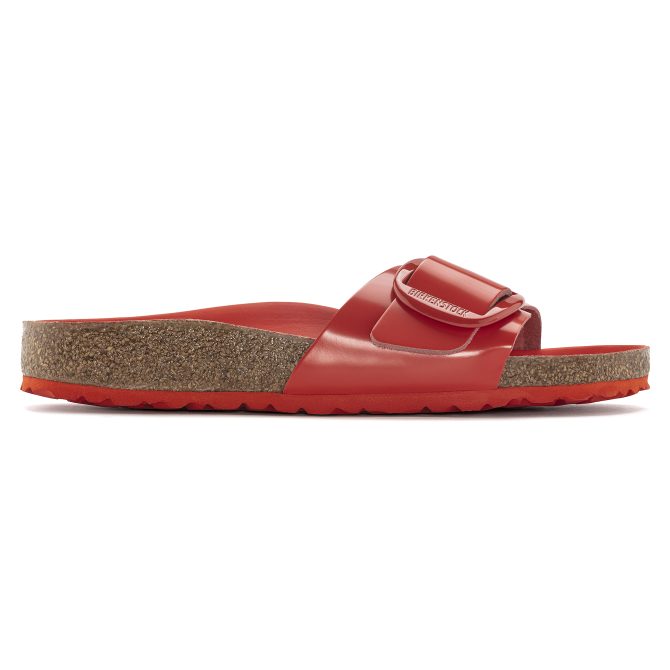 Madrid Big Buckle Natural Leather Patent - Image 7