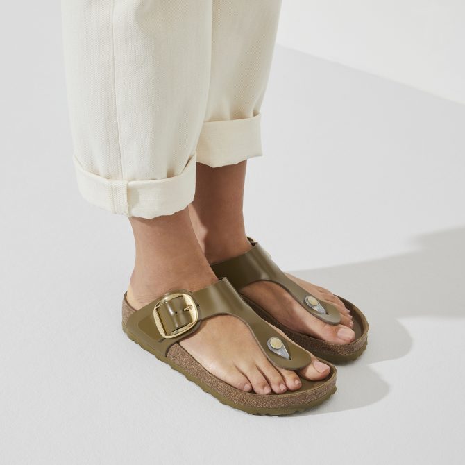 Gizeh Big Buckle Natural Leather Patent - Image 3