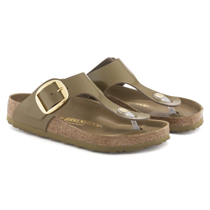 Gizeh Big Buckle Natural Leather Patent - Image 6