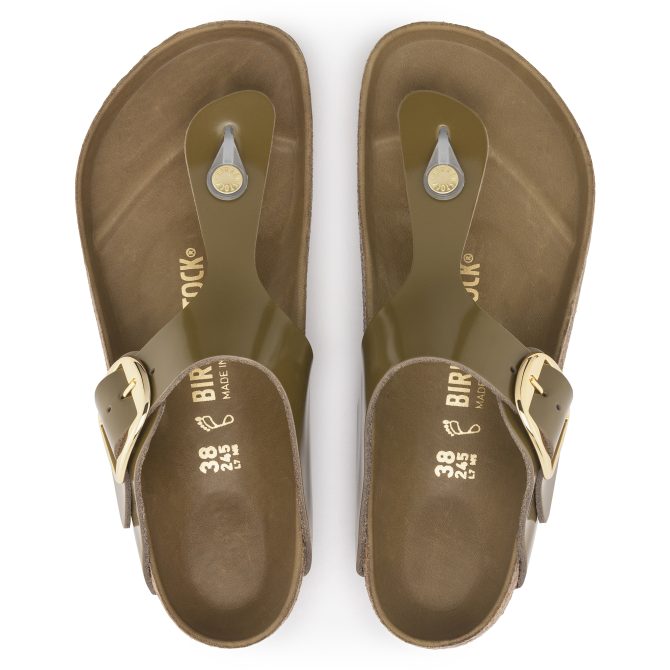 Gizeh Big Buckle Natural Leather Patent - Image 5