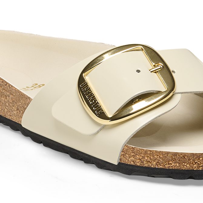 Madrid Big Buckle Natural Leather Patent - Image 8