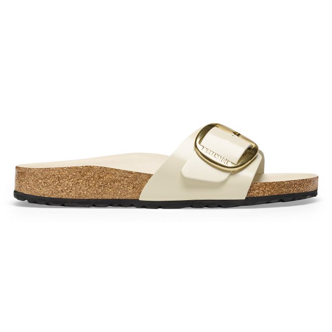 Madrid Big Buckle Natural Leather Patent - Image 7