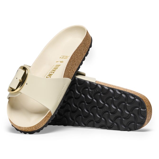 Madrid Big Buckle Natural Leather Patent - Image 4