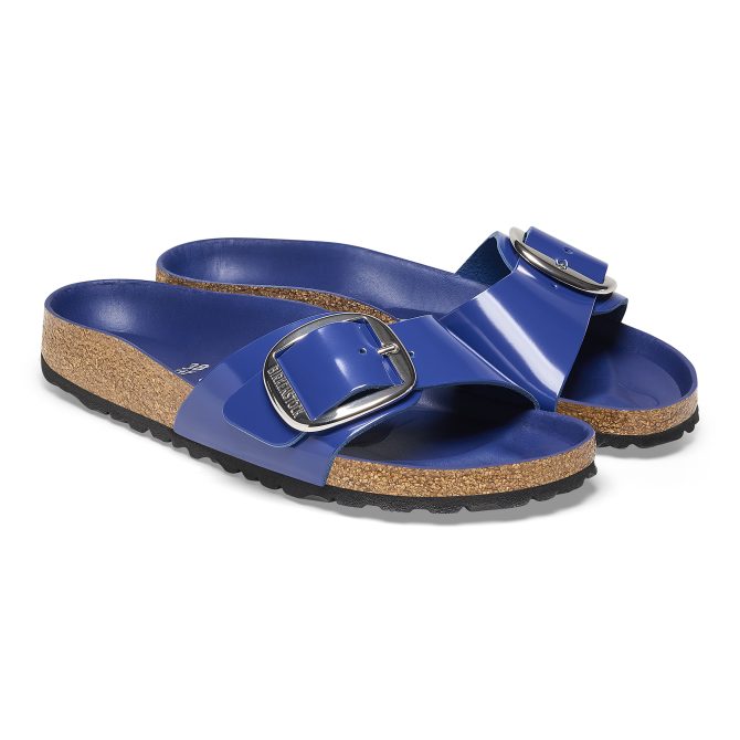 Madrid Big Buckle Natural Leather Patent - Image 6
