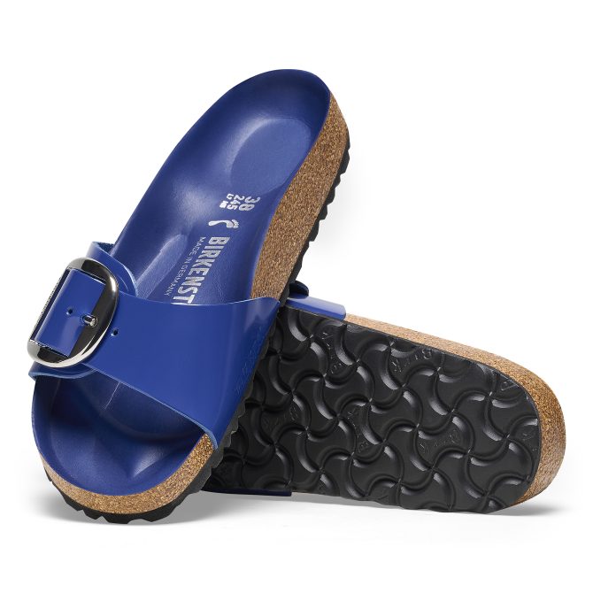 Madrid Big Buckle Natural Leather Patent - Image 4