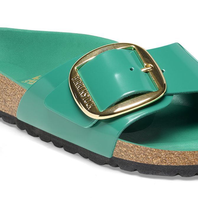 Madrid Big Buckle Natural Leather Patent - Image 6