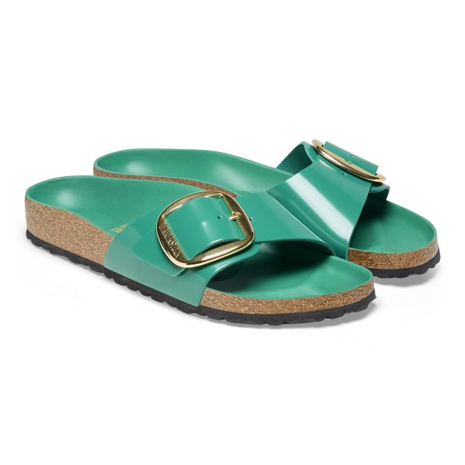 Madrid Big Buckle Natural Leather Patent - Image 4