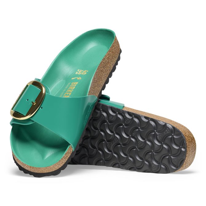 Madrid Big Buckle Natural Leather Patent - Image 2
