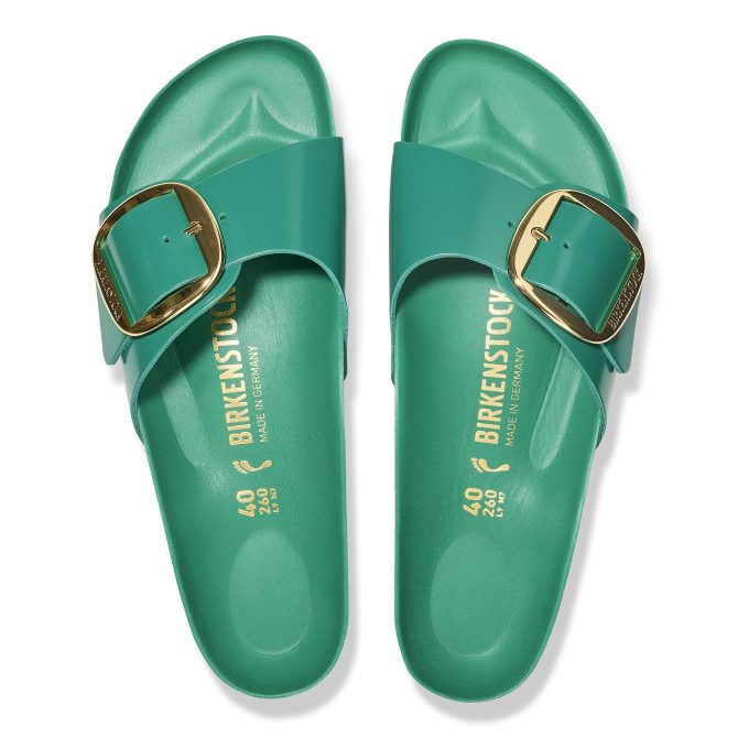 Madrid Big Buckle Natural Leather Patent - Image 3