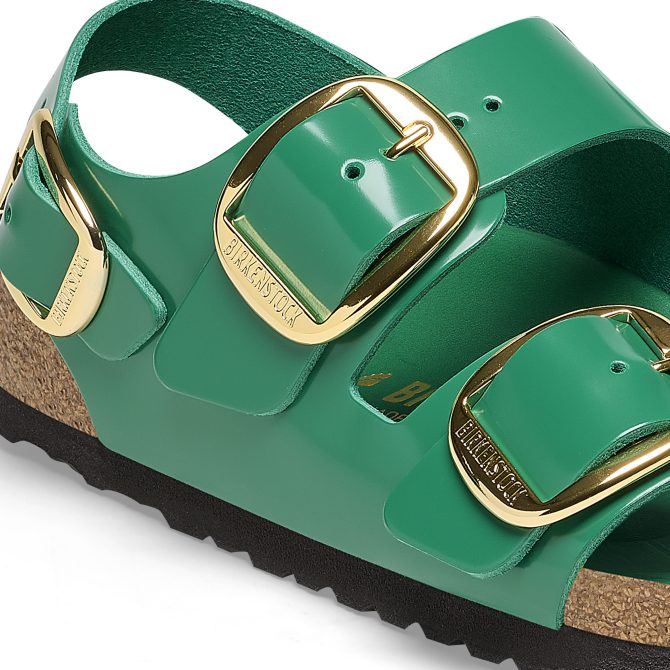 Milano Big Buckle Natural Leather Patent - Image 8