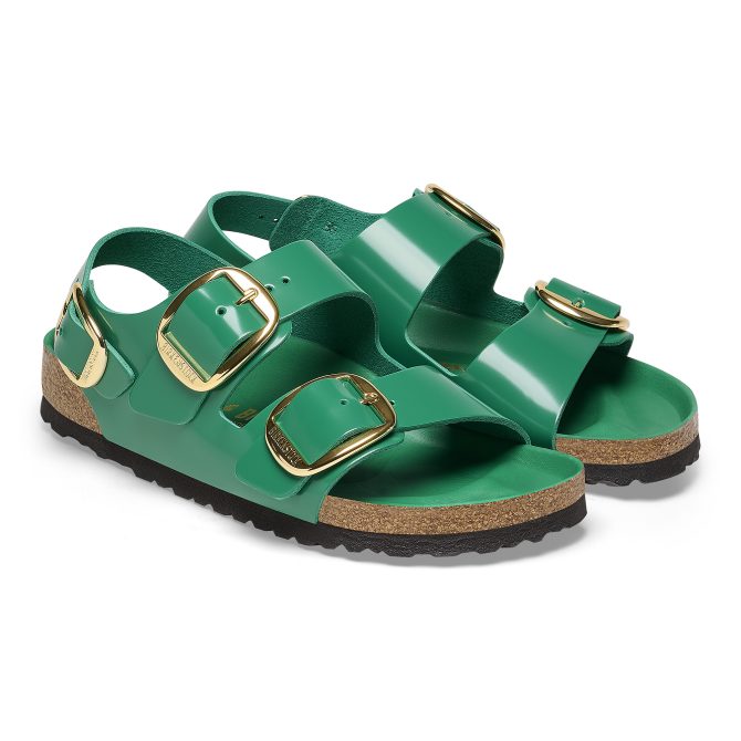Milano Big Buckle Natural Leather Patent - Image 6
