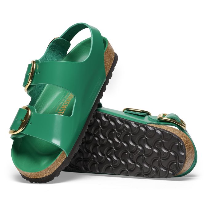 Milano Big Buckle Natural Leather Patent - Image 4