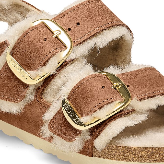 Milano Big Buckle Shearling Oiled Leather - Image 8