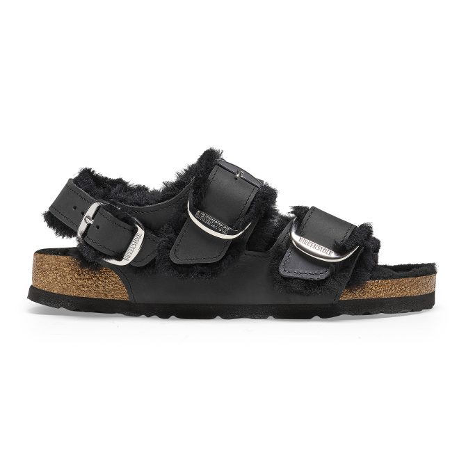 Milano Big Buckle Shearling Oiled Leather - Image 7