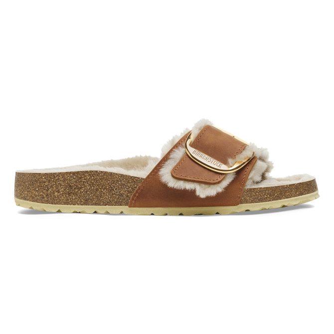 Madrid Big Buckle Shearling Oiled Leather - Image 5