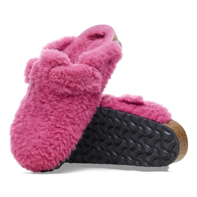 Boston Big Buckle Shearling Fuchsia Tulip - Image 2